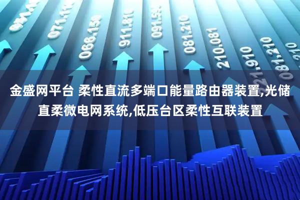 金盛网平台 柔性直流多端口能量路由器装置,光储直柔微电网系统,低压台区柔性互联装置